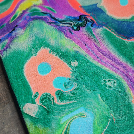 Leather Moodmat With Marbling 16X14Cm