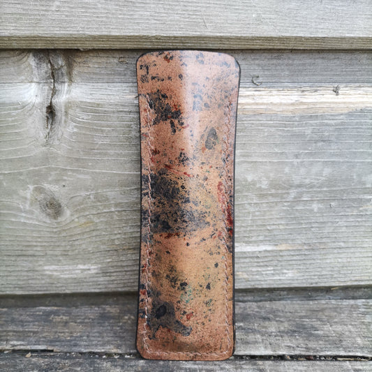 Thin Sleeve brown/blue/red marbling