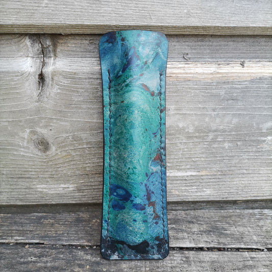 Thin Sleeve blue marbling