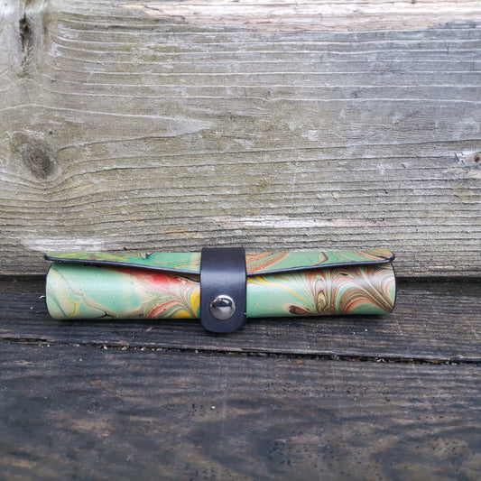 MH Tempest Parchment Case With green Marbling