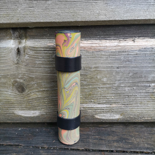 Parchment Case With light green Marbling