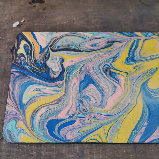Leather Moodmat With Psychedelic Marbling