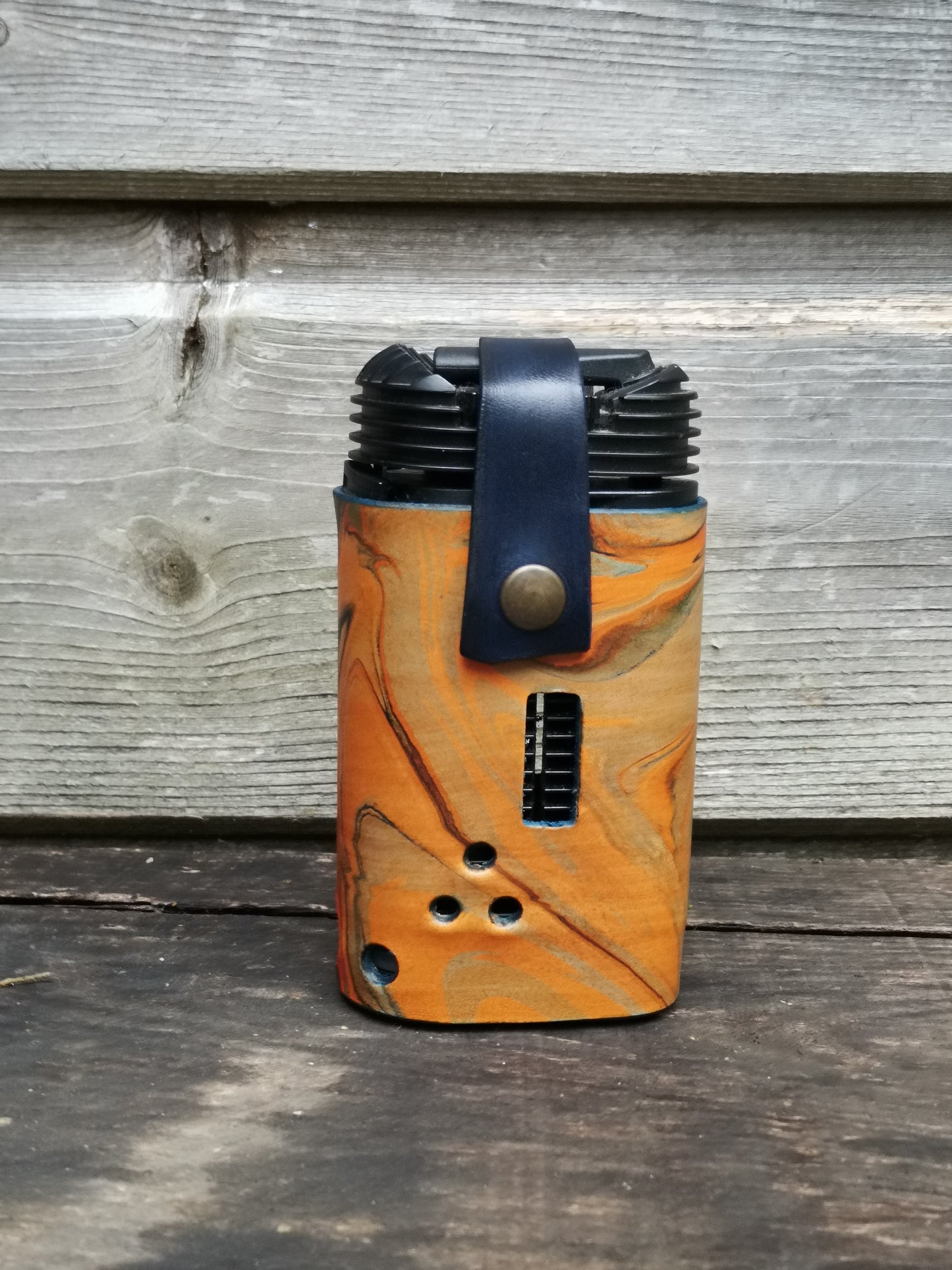 Crafty Jacket Orange Blue Marbling