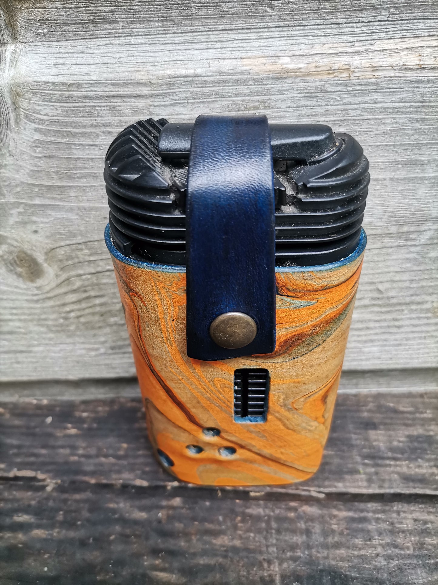 Crafty Jacket Orange Blue Marbling