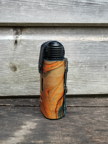 Crafty Jacket Orange Blue Marbling