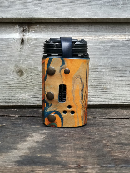 Crafty Jacket Orange Blue Marbling