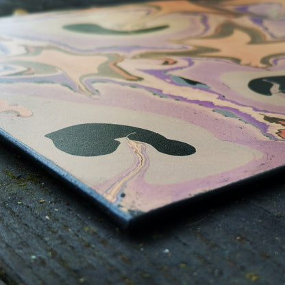 Leather Moodmat With Automn Marbling