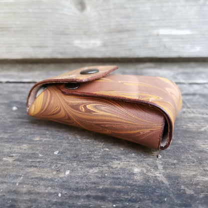 2Xbatteries Pouch Brown Marbling