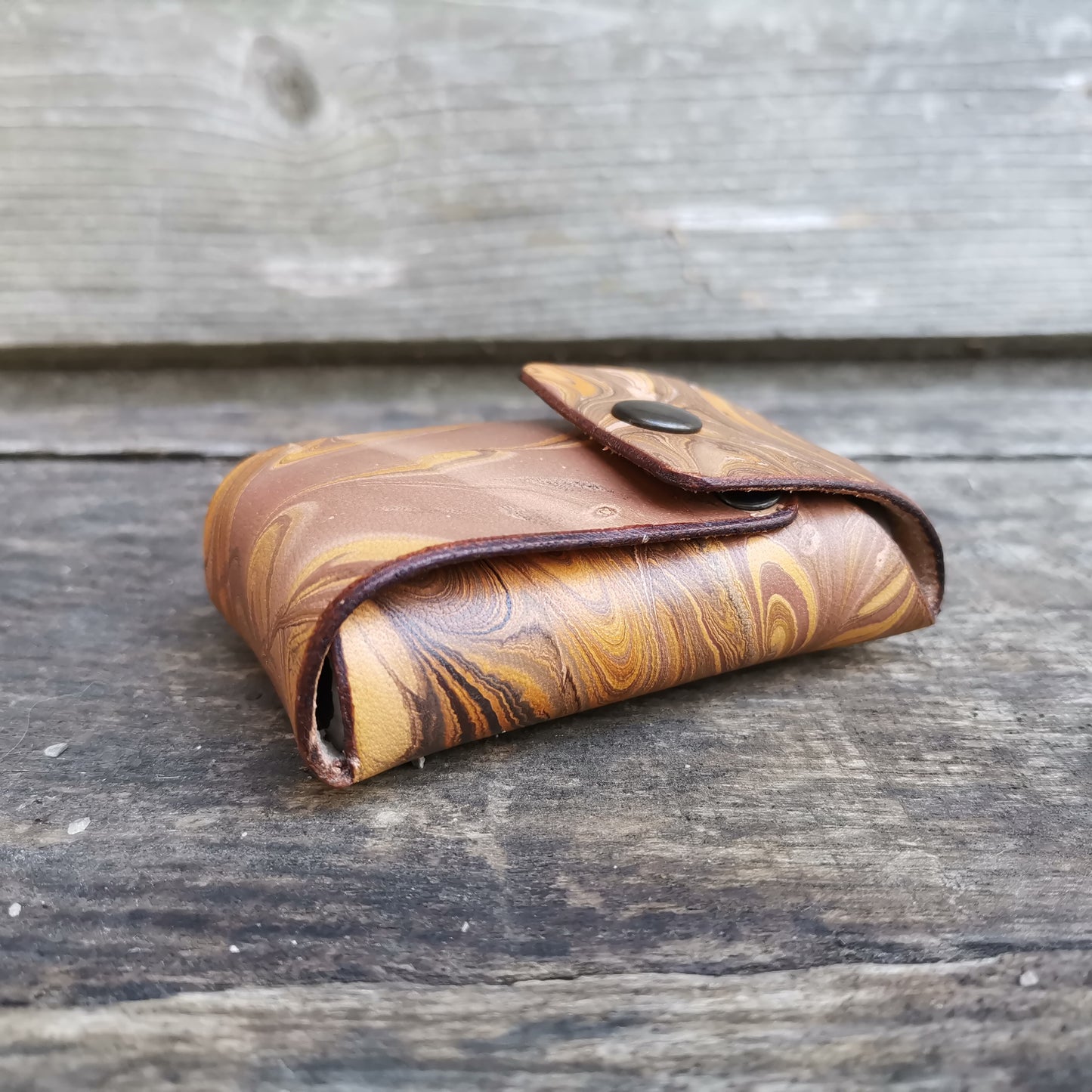 2Xbatteries Pouch Brown Marbling