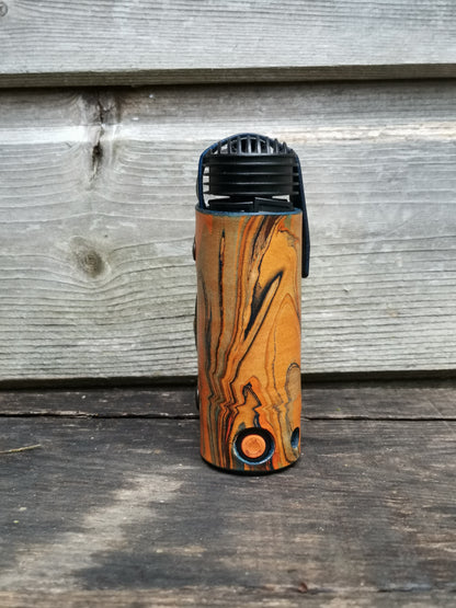 Crafty Jacket Orange Blue Marbling