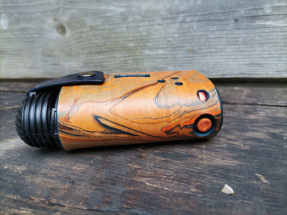 Crafty Jacket Orange Blue Marbling