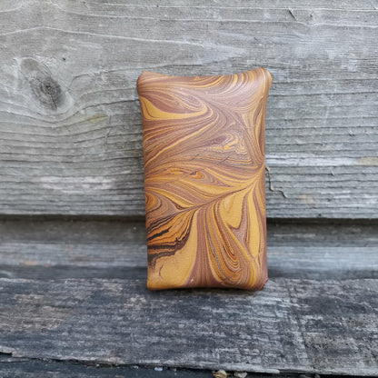 2Xbatteries Pouch Brown Marbling