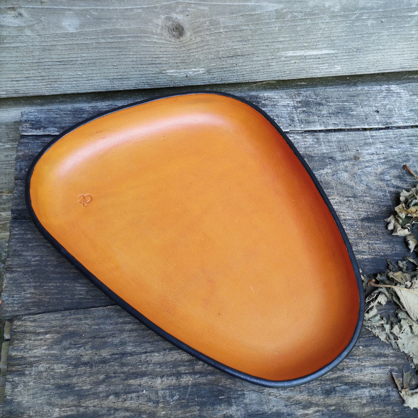 Molded Leather Tray