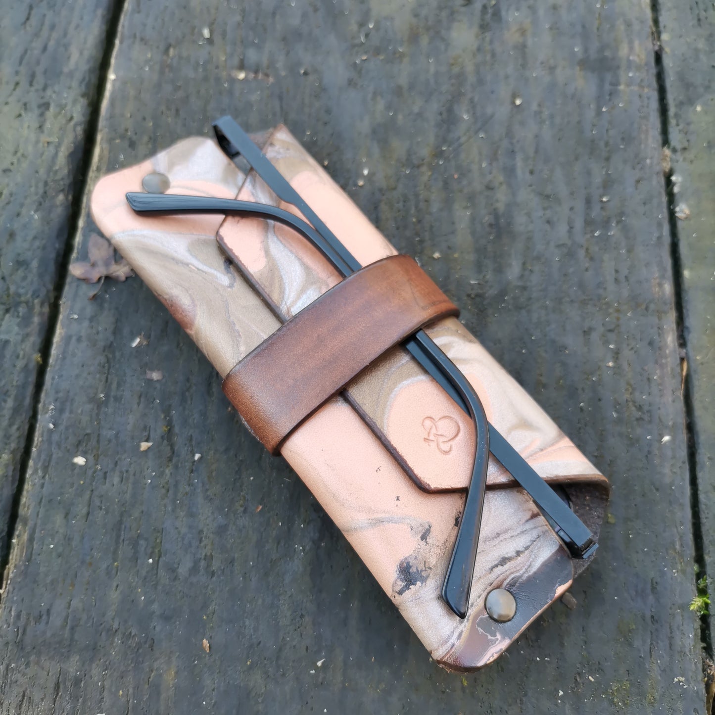 Glasses Case with marbling A