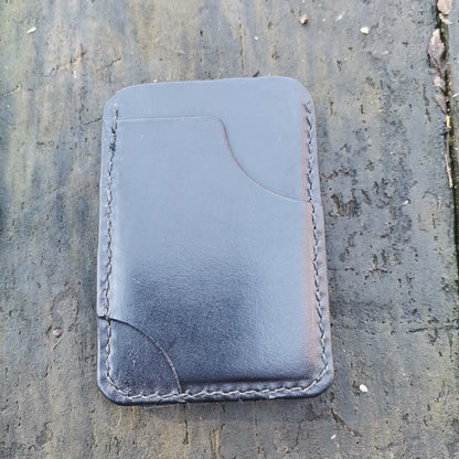 Card holder with blue marbling