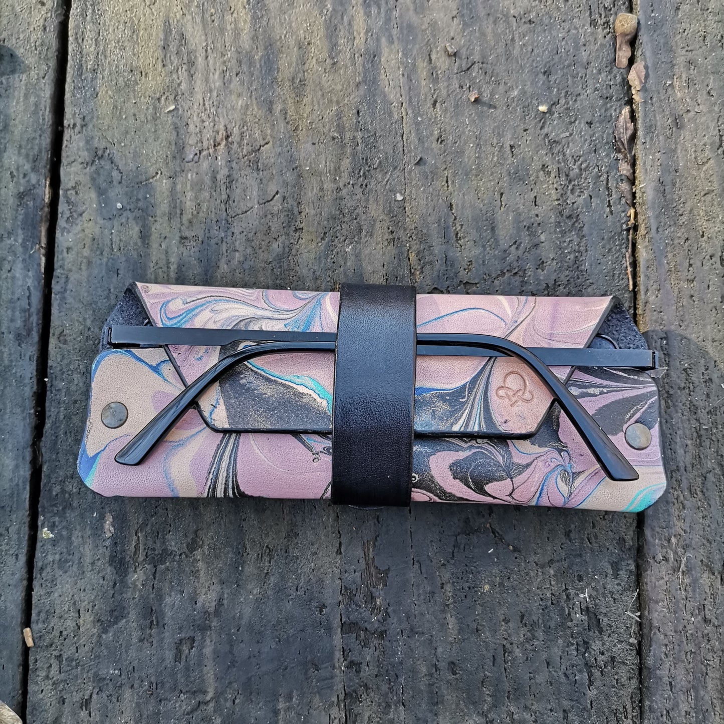 Glasses Case with marbling B