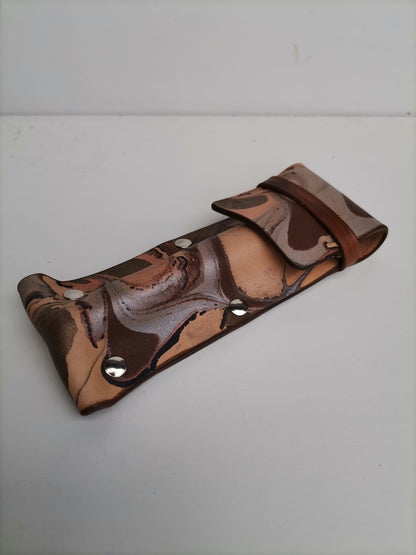 Hybrid Sleeve with brown marbling