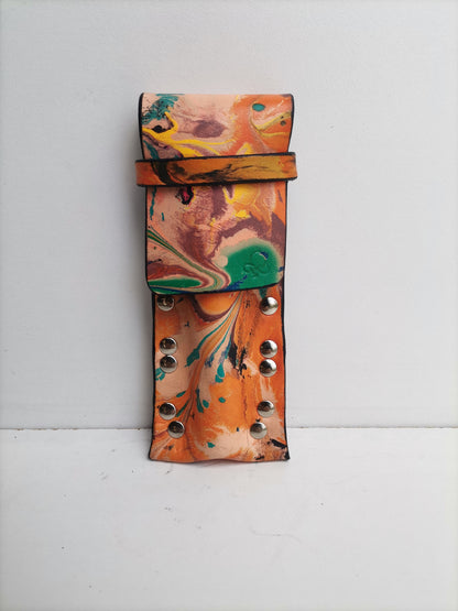 Hybrid Sleeve with orange marbling