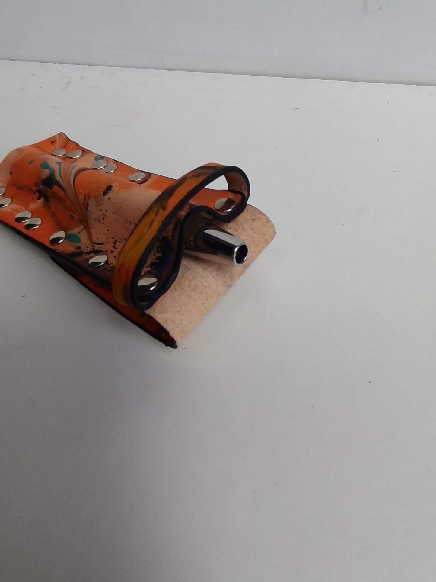 Hybrid Sleeve with orange marbling