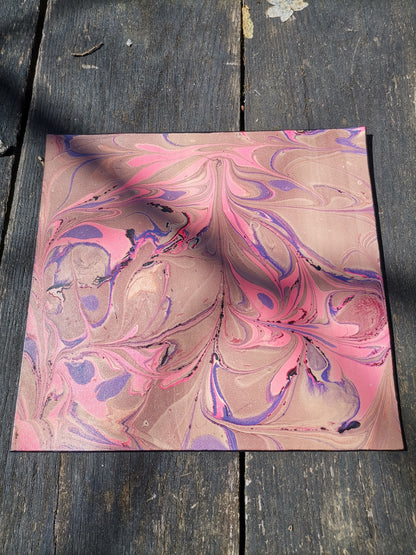 Leather Moodmat With pinky Marbling