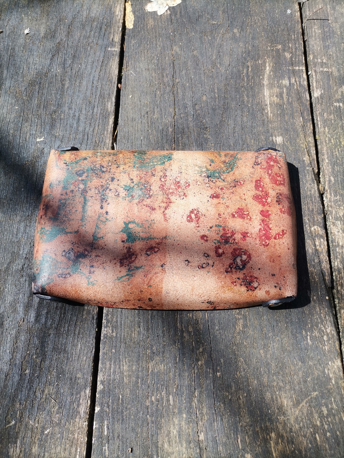 Small Leather Tray with marbling 2