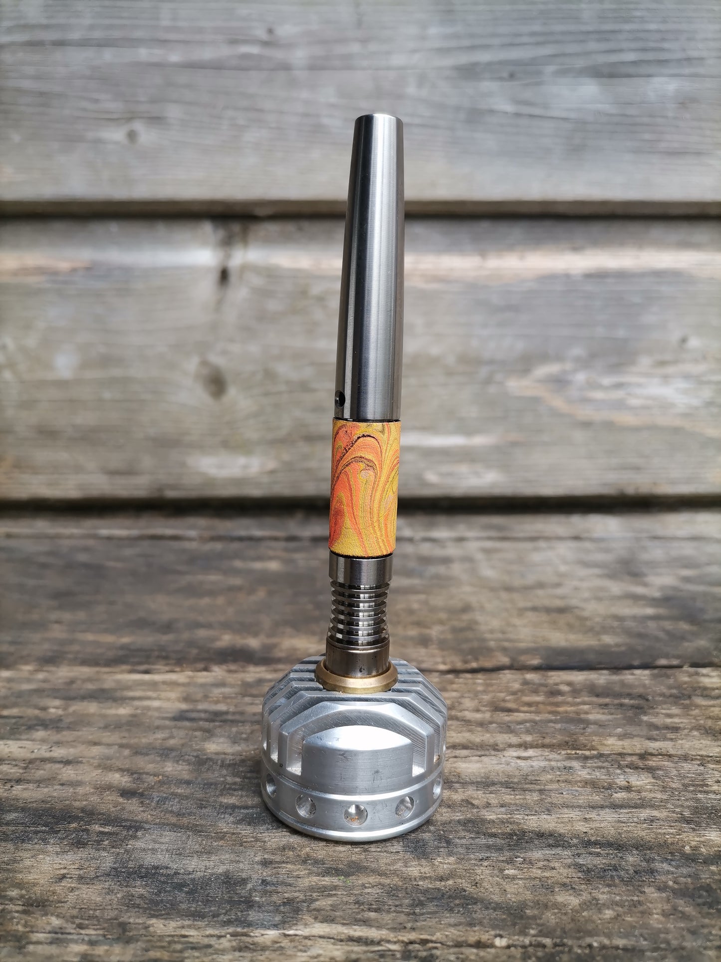 Simrell Titanium body wrap with marbling - Orange1