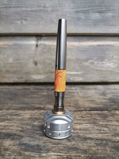 Simrell Titanium body wrap with marbling - Orange1