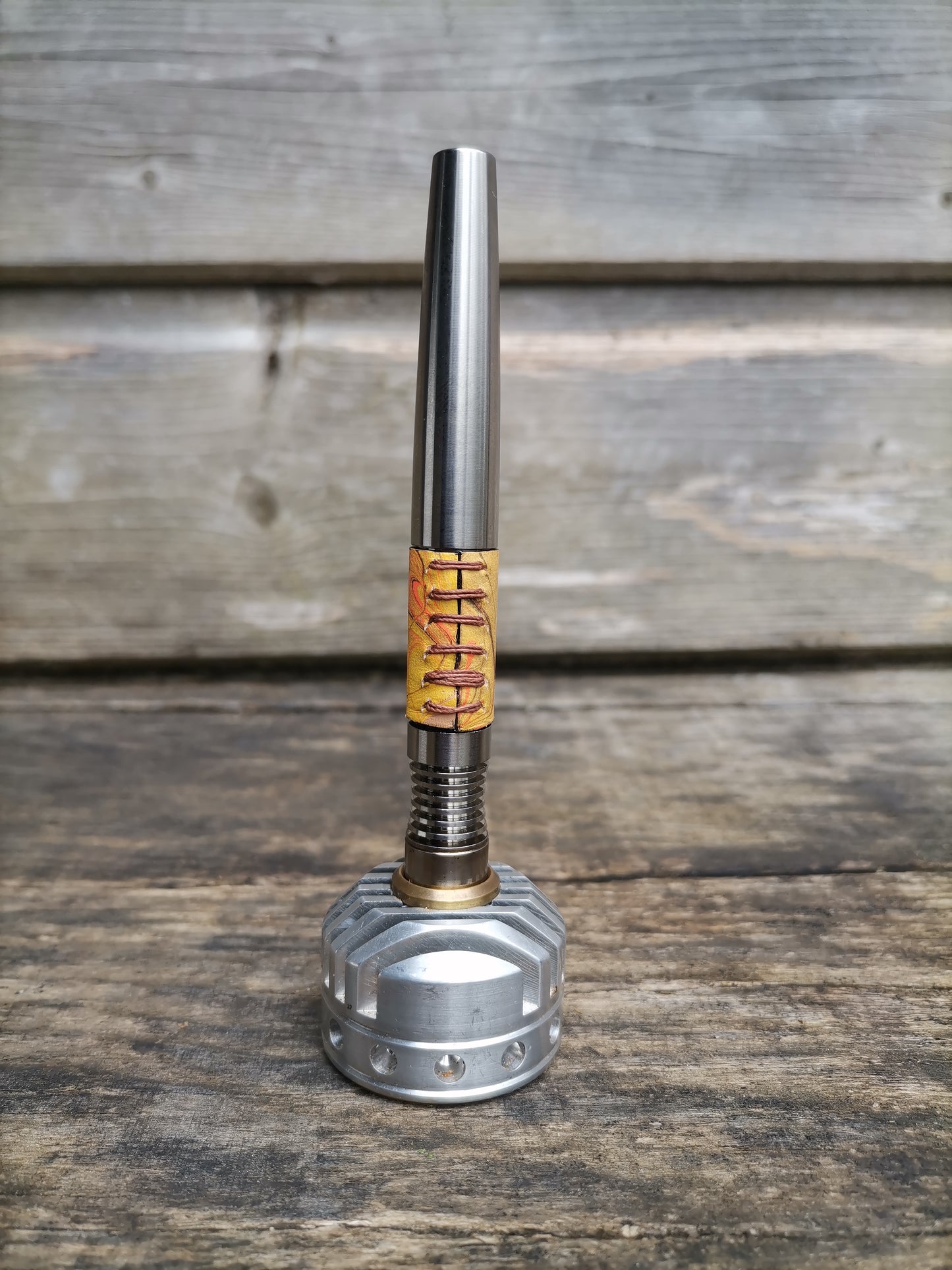 Simrell Titanium body wrap with marbling - Orange1