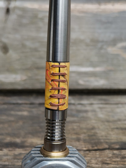 Simrell Titanium body wrap with marbling - Orange1