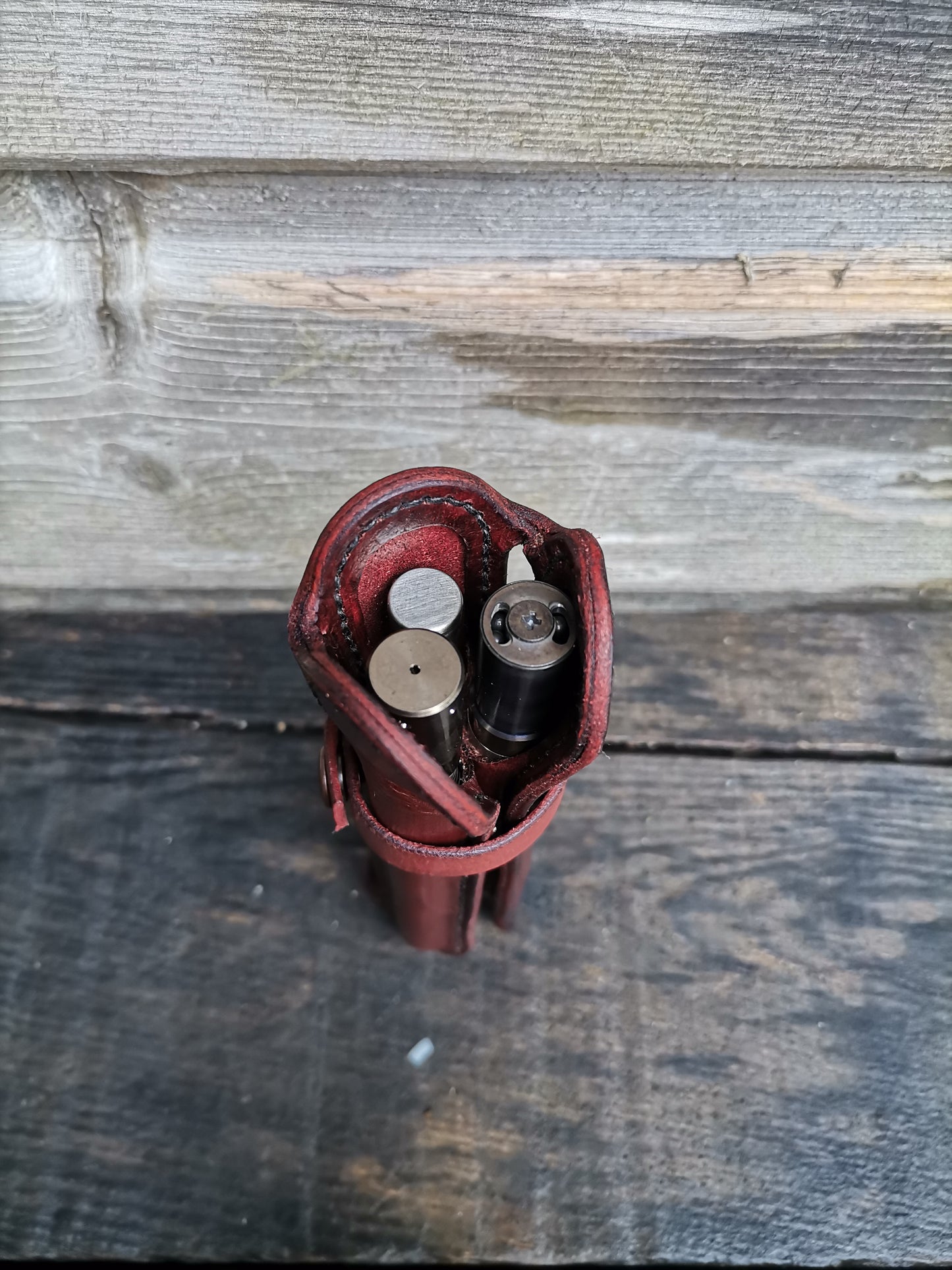 Triple case - Aged red