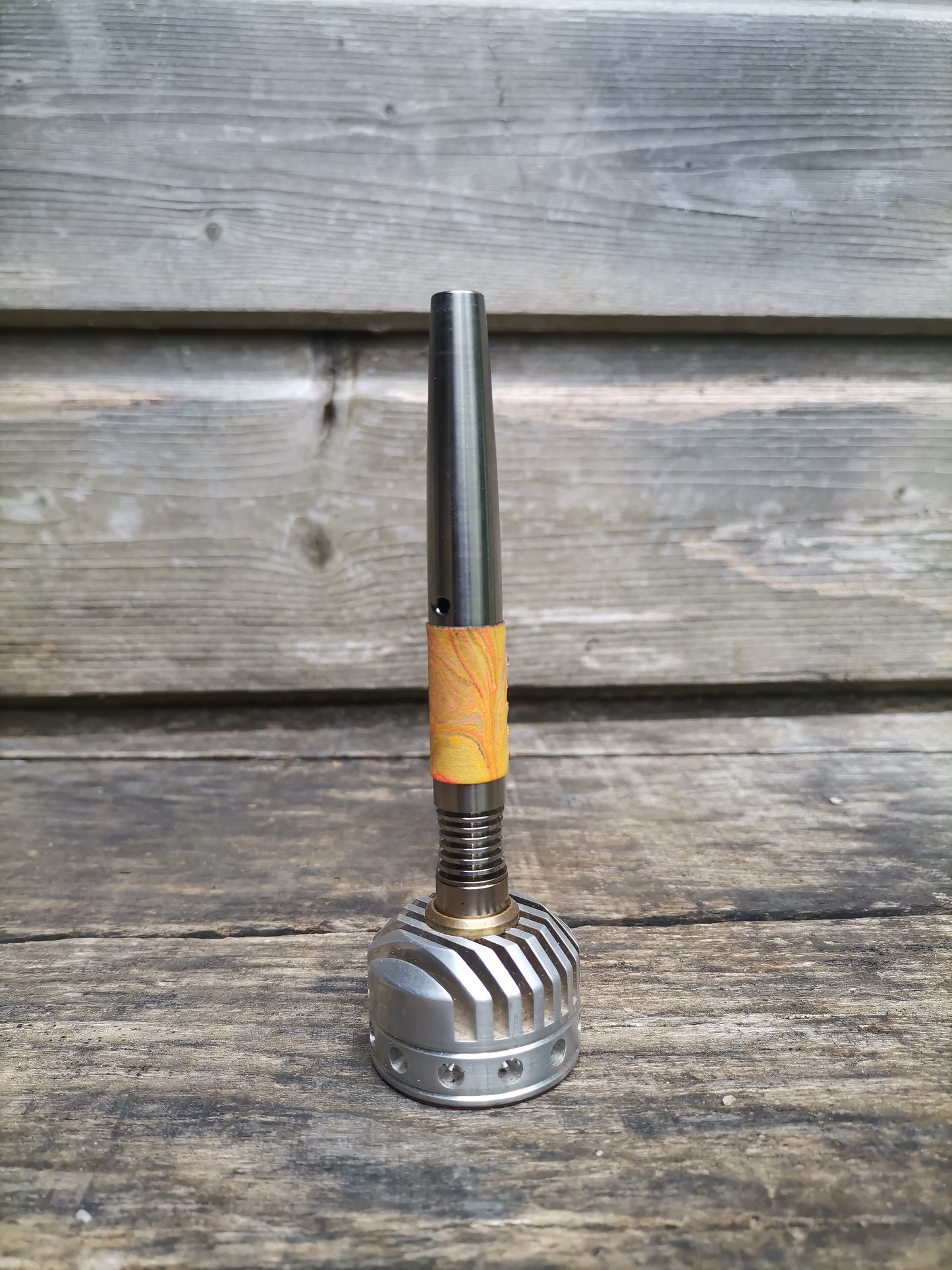 Simrell Titanium body wrap with marbling - Orange 1