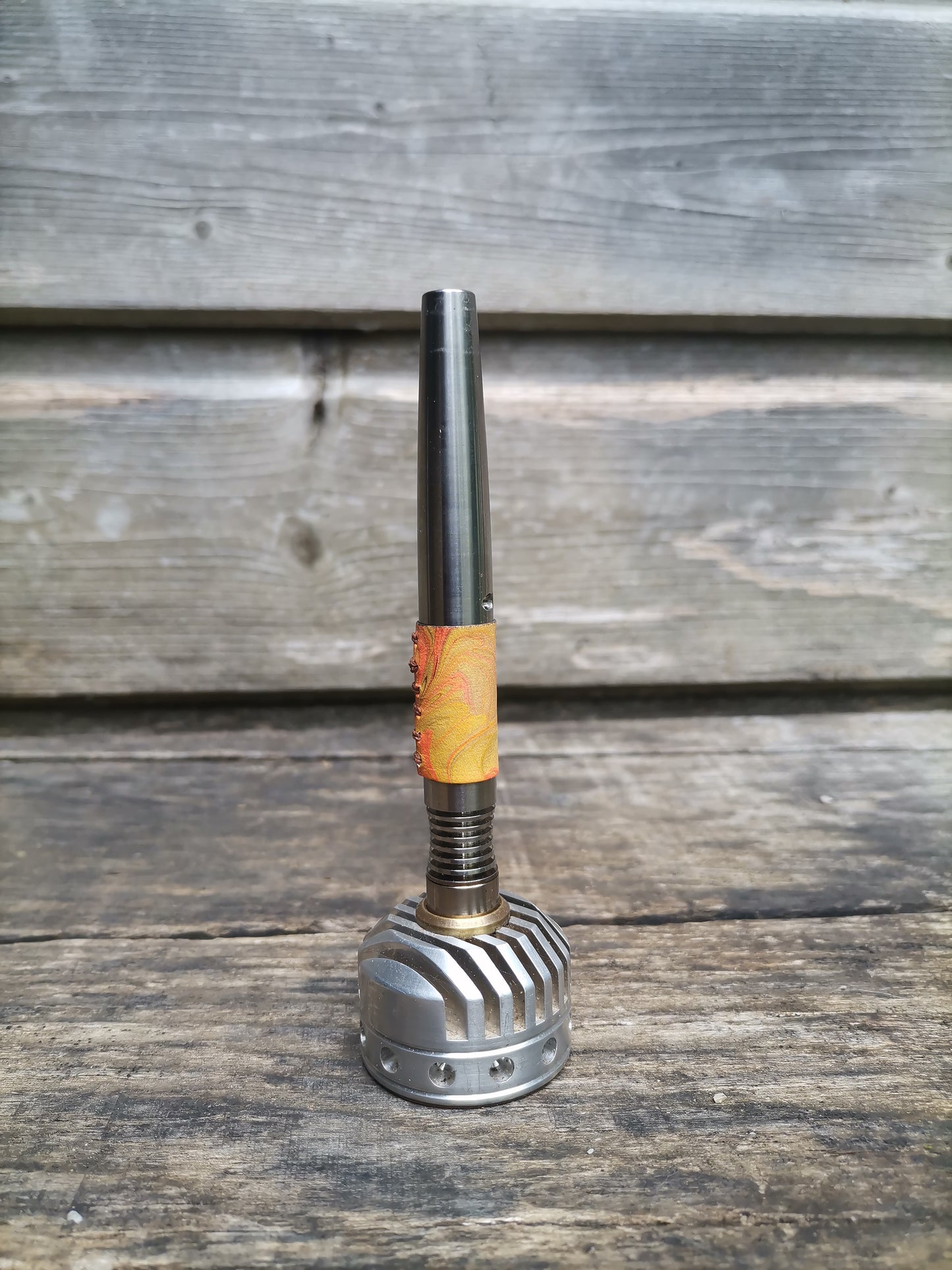 Simrell Titanium body wrap with marbling - Orange 1