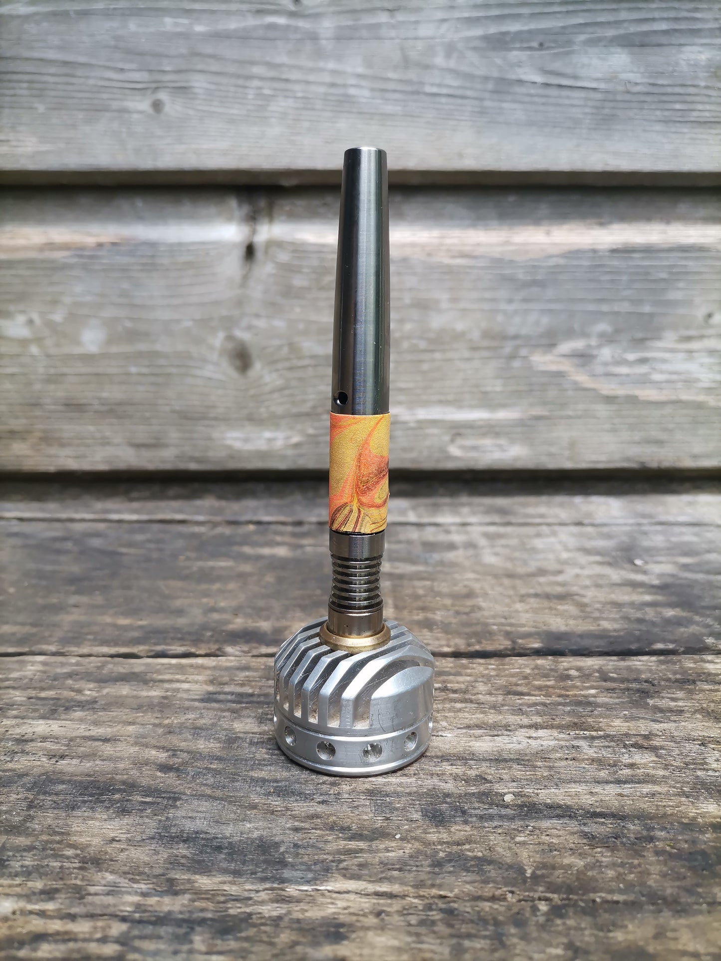 Simrell Titanium body wrap with marbling - Orange 2