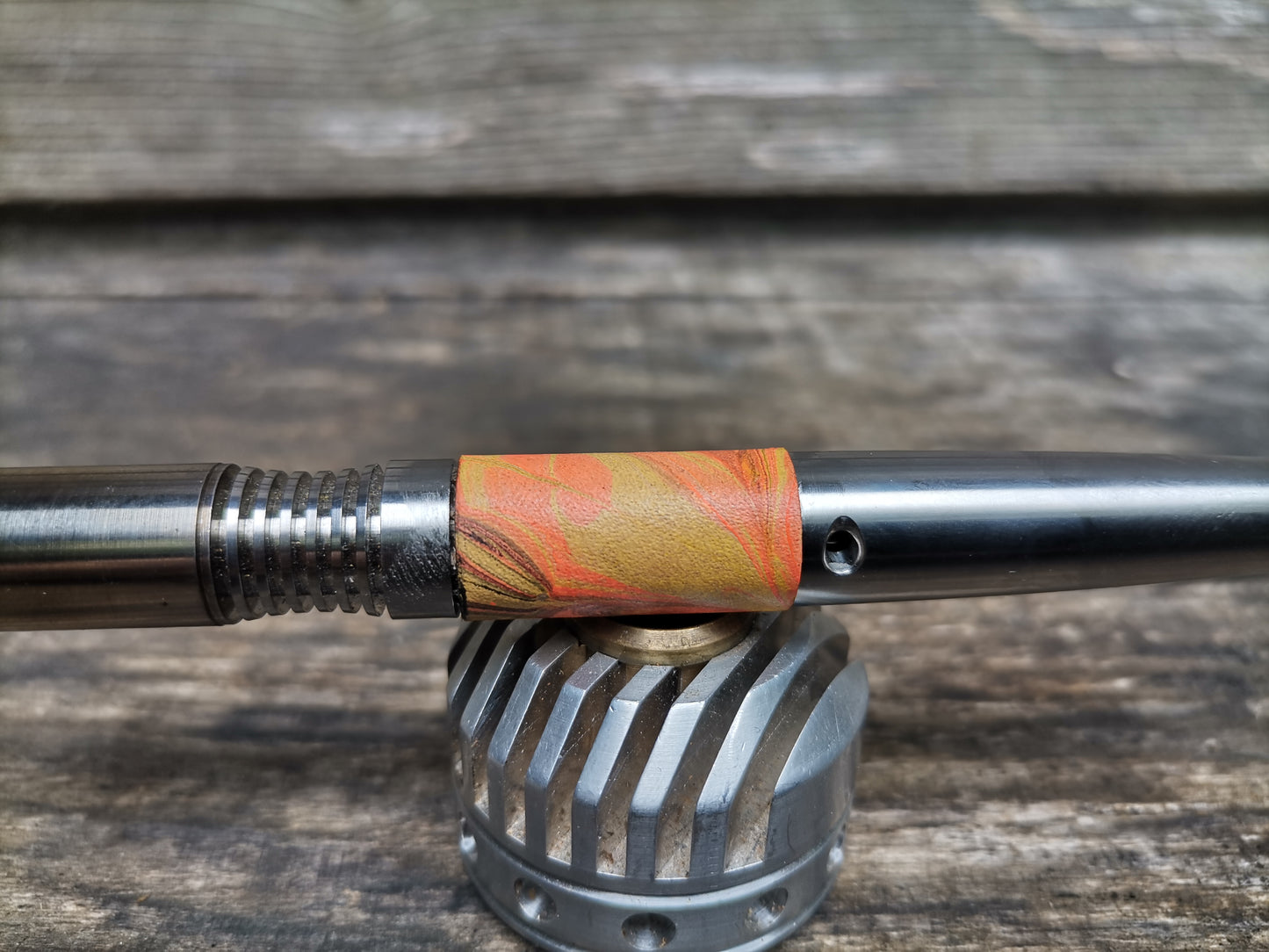 Simrell Titanium body wrap with marbling - Orange 2