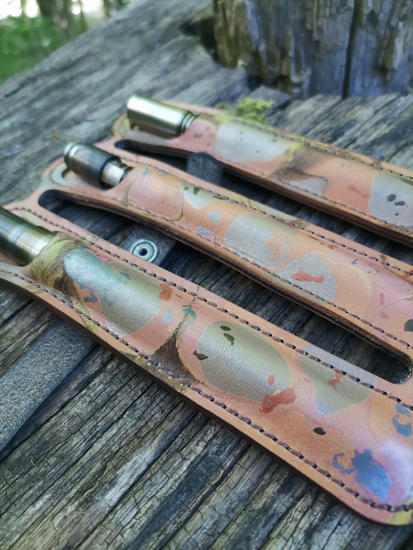 Triple case - marbling