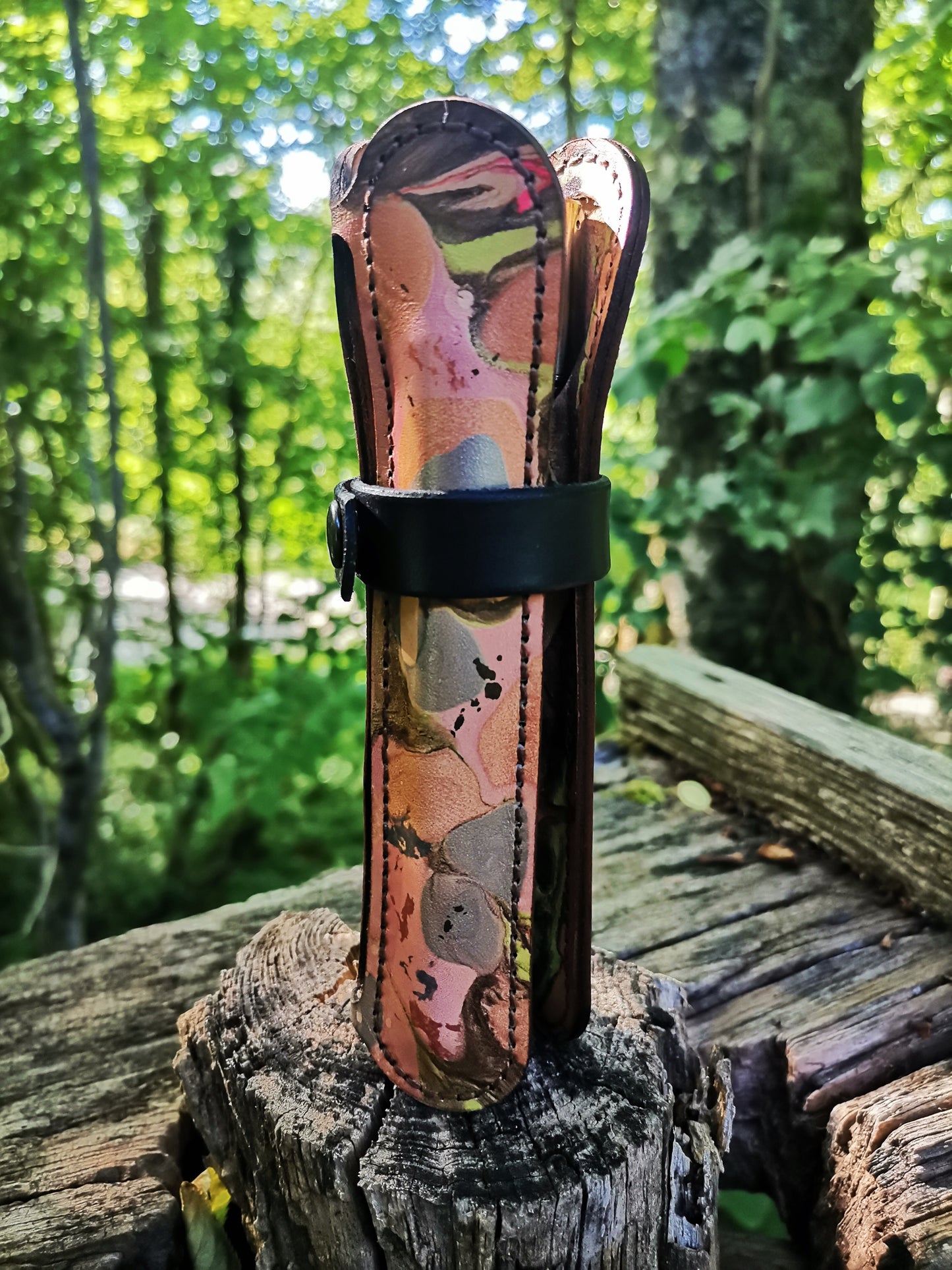Triple case - marbling