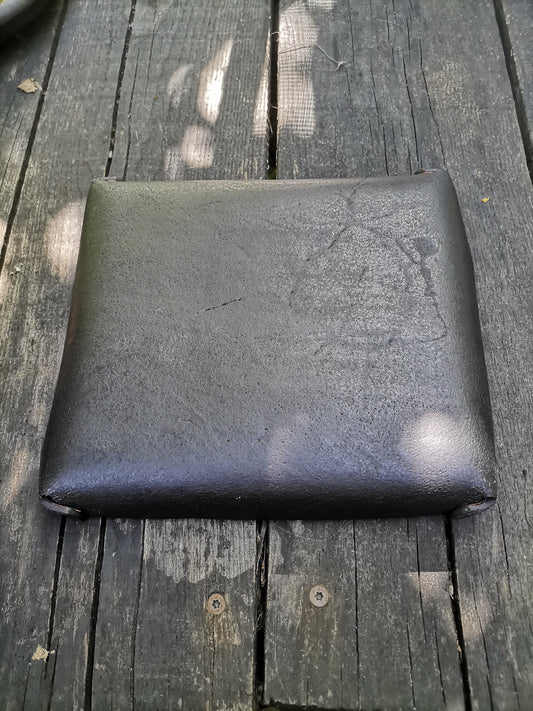 Leather Tray 20X23 cm with marbling