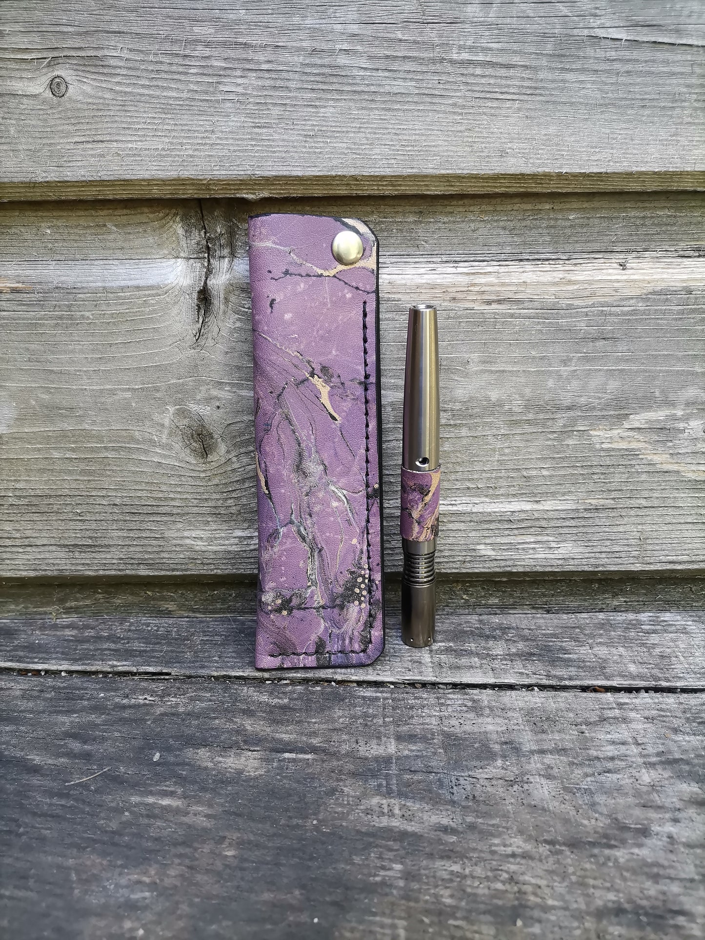 Simrell Ti -  Body wrap + matching thin sleeve with Purple marbling
