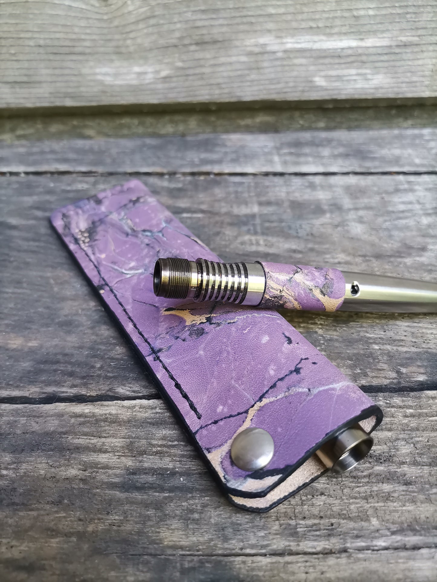 Simrell Ti -  Body wrap + matching thin sleeve with Purple marbling