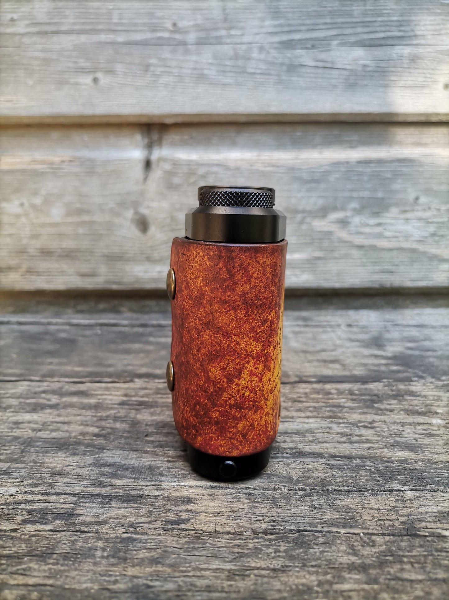 Tm Leather Cover With "Highman" Laser Engraved