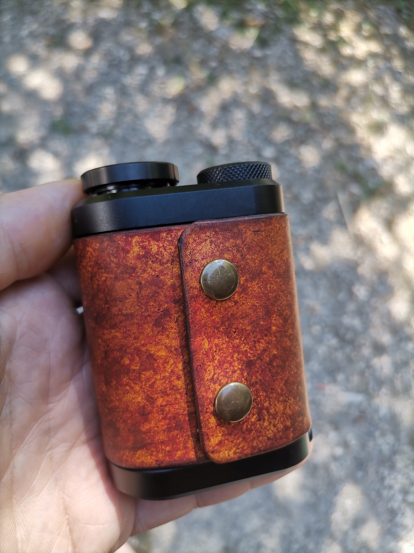 Tm Leather Cover With "Highman" Laser Engraved