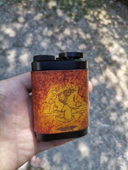 Tm Leather Cover With "Highman" Laser Engraved