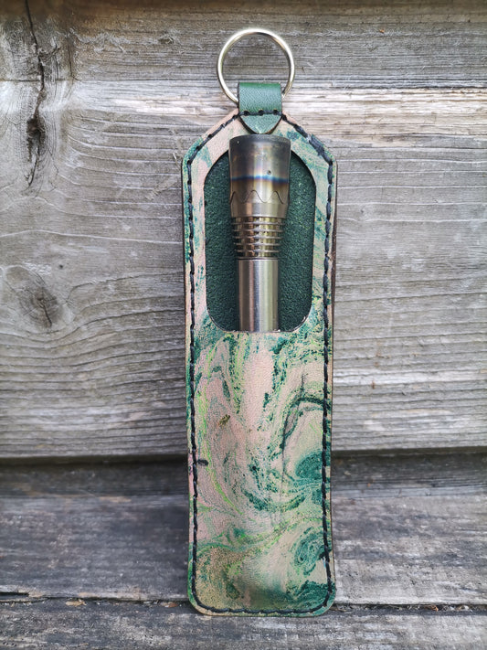 Dynavap / Camouflet case with marbling paint and with keyring attachment