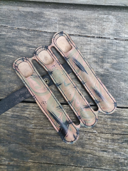 Triple case - marbling B