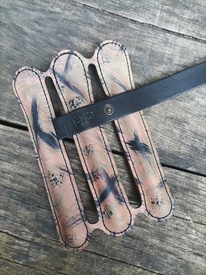 Triple case - marbling B