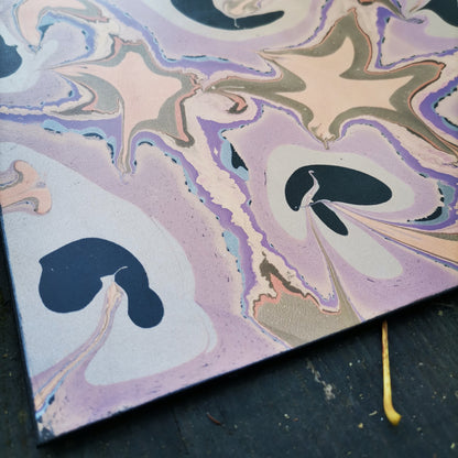 Leather Moodmat With Automn Marbling